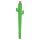 CTS0001 Legami Gelstift Cactus, seitlich liegend, grün mit Kaktus-Design, Spitze nach rechts, auf weißem Hintergrund