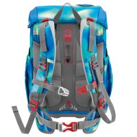 Step by Step CLOUD Schulranzen-Set FLASH Ninja Zazu frontal stehend, komplett mit Zubehör, Ninja-Motiv sichtbar