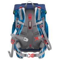 Step by Step GIANT Schulranzen-Set Starship Galactus frontal mit Inhalt, zeigt alle 5 Teile im Weltraum-Design sternenklar