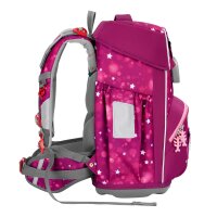 Step by Step GIANT Schulranzen-Set Sweet Unicorn Nuala, frontal abgebildet, zeigt Einhorn-Motiv, Zubehör seitlich platziert