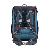 DerDieDas ErgoFlex Easy Set Ninja Fighter Ranzen-Set, Frontansicht mit Ninja-Motiv und ergonomischem Design, kräftige Farben