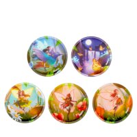 ergobag Kletties-Set Wald Feen zeigt 5 runde Kletties mit...