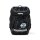 Ergobag Cubo Super ReflektBär 01510-900Z6-10, Frontansicht des reflektierenden Schulranzens mit Bärenmotiv bei Tageslicht.
