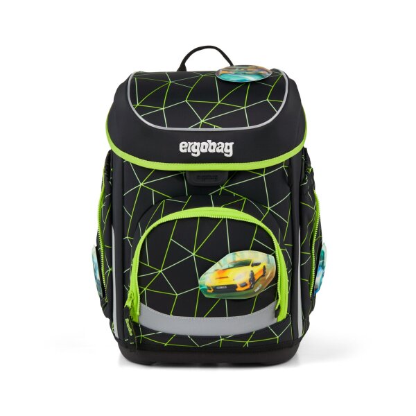 Ergobag Cubo CyBär Race Schulranzen, Frontalansicht:...