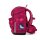 Ergobag Cubo MondzauBär Schulranzen, Frontansicht mit Retroreflektoren, buntem Bären-Motiv und sichtbarer Formstruktur