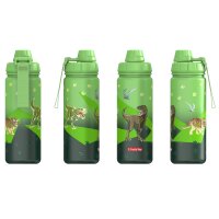 Step by Step Isolierte Edelstahl-Trinkflasche  Dino