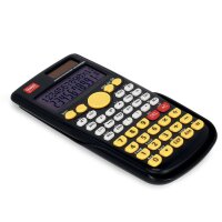 Legami COUNT ON ME - GENIUS Taschenrechner SCLT0002 frontal fotografiert, Display sichtbar, bunte Tasten auf weißem Hintergrund