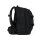 Satch Pack Schulrucksack Blackjack in Nahaufnahme, seitliche Perspektive, getragen von Schüler, Fokus auf Design und Passform.