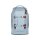 Satch Pack Schulrucksack Nordic Ice Blue – Frontalansicht, Rucksack stehend, klare Details und Farbstruktur sichtbar.