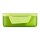 Satch Brotdose Lime Green in Seitenansicht auf weißem Hintergrund, gut sichtbare Verschlussklappe und strukturierte Oberfläche.