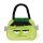 Legami Trick or Treat Tasche HCB0004 mit Frankenstein-Motiv, frontal fotografiert, grün-schwarzes Design, Henkel gut sichtbar.