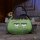 Legami Trick or Treat Tasche HCB0004 mit Frankenstein-Motiv, frontale Ansicht, grüne Tasche mit Comic-Gesicht und Henkel.