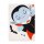 Legami Static Cling Sticker Windo-Wow Halloween: Sticker auf Fenster von vorne, bunte Halloween-Motive wie Kürbis und Geist sichtbar.