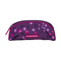 Schneiders Ergolite Set Berry Blossom, frontal fotografiert, zeigt Schultasche mit Blumenmotiv, Federmäppchen und Sportbeutel.