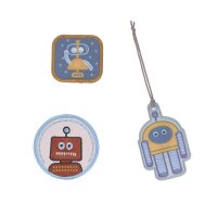 School Patches Set Robot