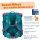 Scout Micro Set Happy Confetti – Detailansicht seitlich oben auf bunten Rucksack mit Konfetti-Muster und reflektierenden Elementen