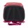 DerDieDas ErgoFlex Tiny Superflash Set Coral Reef, frontal fotografiert, zeigt bunten Schulranzen mit Meeresmotiv und Reflektoren.