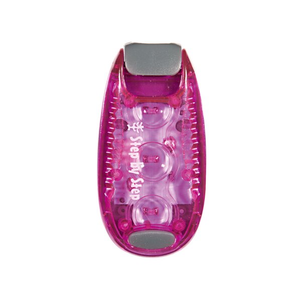 Step by Step LED-Sicherheits-Klemmleuchte Pink, seitlich...