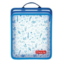 Step by Step Faltbare Heftbox  Blau
