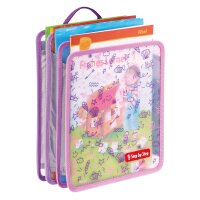 Step by Step Faltbare Heftbox Pink, frontal fotografiert,...