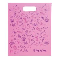Step by Step Heftbox mit Tragegriff Pink, frontal...